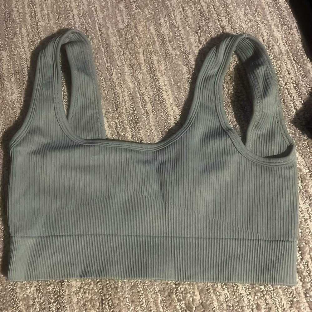 Green Sports Bra